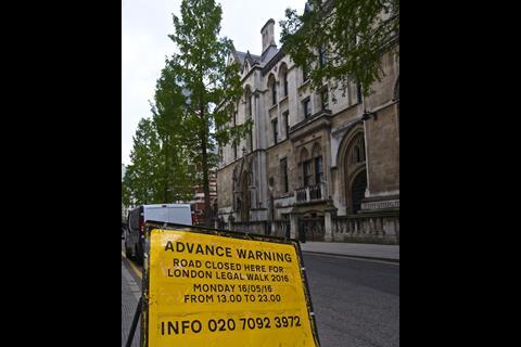 Carey Street closed for London Legal Walk 2016